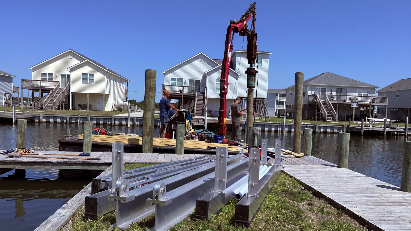 Pilings in Wilmington